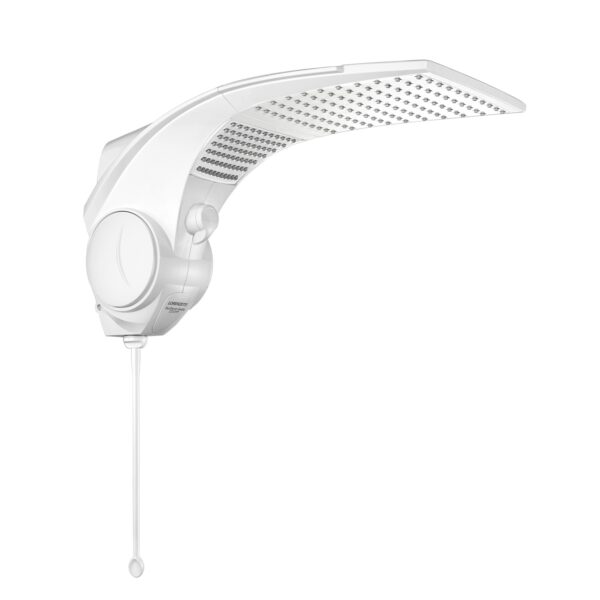 Chuveiro Elétrico 220V 7500W Duo Shower Quadra Eletrônica Branco